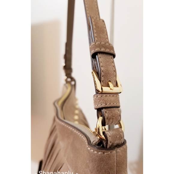 Michael Kors Billy Suede Fringe Shoulder bag - Picture 8 of 11